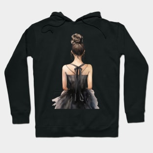 Ballet dancer in black dress Hoodie